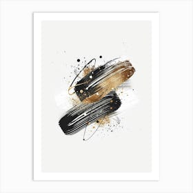 Abstract Brush Strokes 28 Art Print