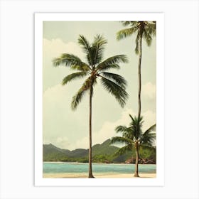 Anse Source D'Argent Beach Seychelles Vintage Art Print
