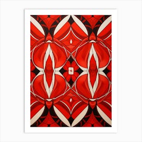 Geometric Pattern Illustration 4 Art Print