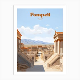 Pompeii Italy History Travel Art Art Print