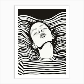 Black And White Drawing 2 Art Print