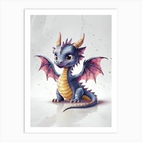 Cute Little Dragon Art Print