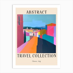 Abstract Travel Collection Poster Florence Italy 4 Art Print