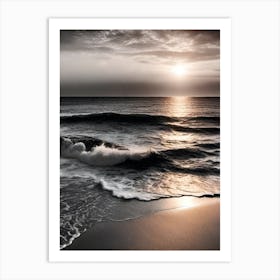 Sunset At The Beach 525 Art Print