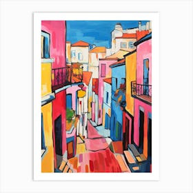 Lisbon Portugal 3 Fauvist Painting Art Print