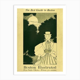 The Best Guide To Boston, Ethel Reed Art Print