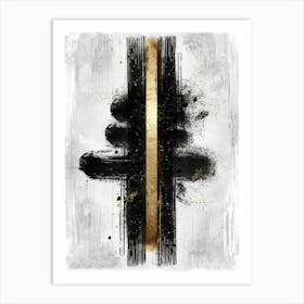 Black And Gold Canvas Print 34 Art Print