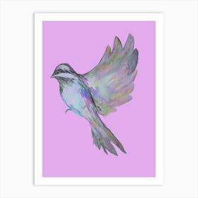 Purple Bird Art Print