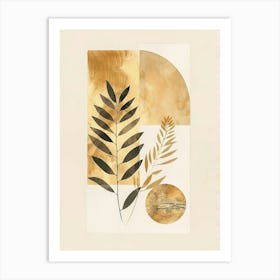 Gold Leaf Print 5 Art Print