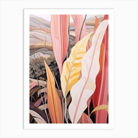 Heliconia 1 Flower Painting Art Print