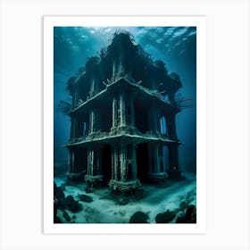 Underwater House-Reimagined 4 Art Print