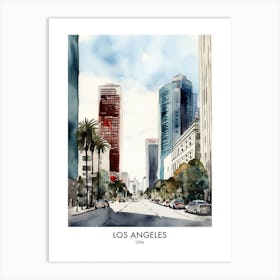 Los Angeles Travel Poster 35 Art Print