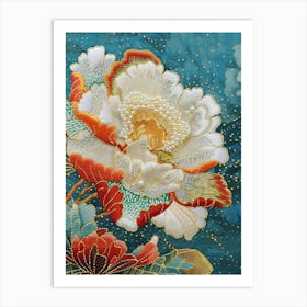 Japanese Flower 3 Art Print