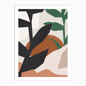 Abstract Leaves Art Print