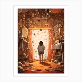 Teens Room - Girl In A Room Art Print