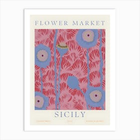 Flower Market Sicily Art Print