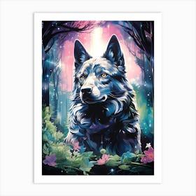 Wolf In The Forest Art Print