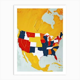 United States Of America Art Print