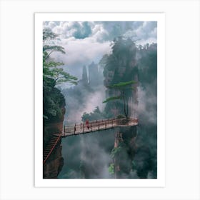 Bridge Over The Clouds Art Print