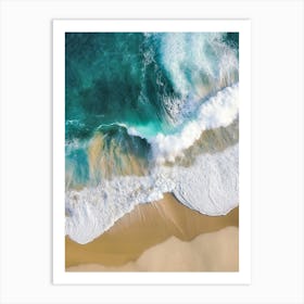 Aerial View Of A Beach 152 Art Print