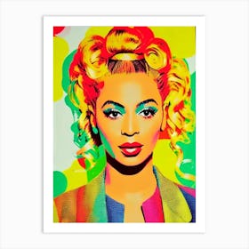 Beyoncé 2 Colourful Pop Art Art Print