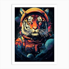 Space Tiger Art Print