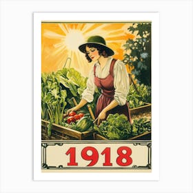 Aihrgdesign A Vintage Wartime Poster Promoting Victory Garden Df79a527 F561 4054 8fe1 79d80b3552fa 3 Art Print