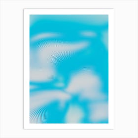 Abstract Blue Water Art Print