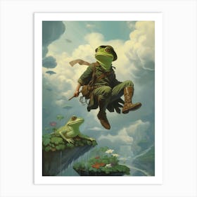 Leap Of Faith Storybook Frog 2 Art Print