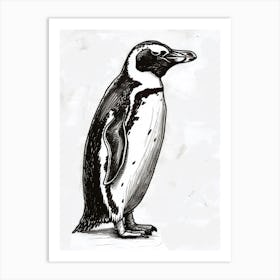 King Penguin Standing Tall And Proud 2 Art Print