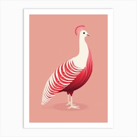 Minimalist Pheasant 6 Illustration Art Print