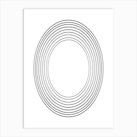 Circle Of Lines 1 Art Print