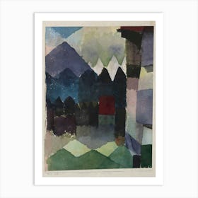 Landscape With Mountains Art Print