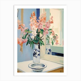A Vase With Snapdragon, Flower Bouquet 3 Art Print