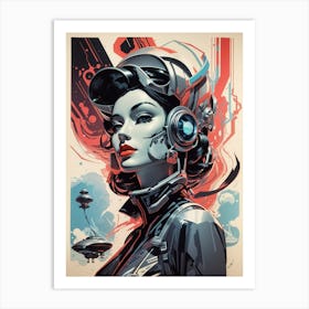 Sci-Fi Girl Art Print