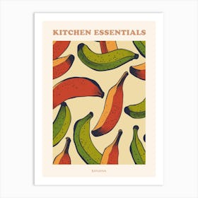 Avocado Pattern Poster 3 Art Print