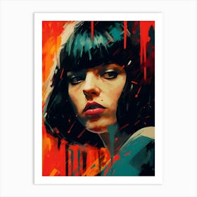 Mia Wallace Pulp Fiction Movie Painting Art Print