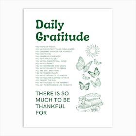 Daily Gratitude Poster