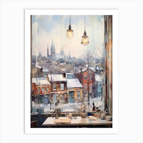Winter Cityscape Toronto Canada 1 Art Print