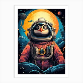 Penguin Astronaut 1 Art Print