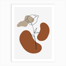 Minimalist Rose Art Print