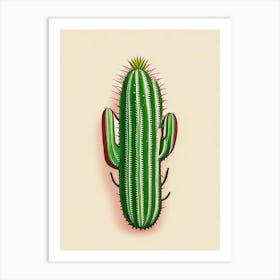 Devil S Tongue Cactus Marker Art Art Print