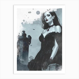 Beauty Vampire Art Print