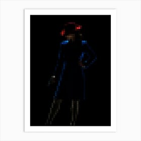 Agent Carter Marvels In A Pixel Dots Art Style Art Print