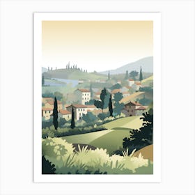 European Village Landscape Art Print Art Print