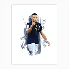 Mbappe France Art Print