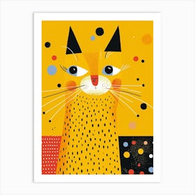 Yellow Cat 1 Art Print