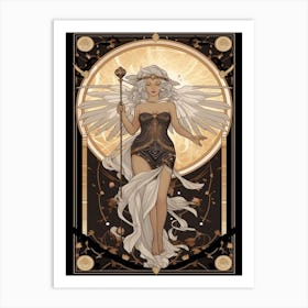 Athena Black And Gold 3 Art Print
