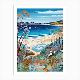 Esperance Beach, Australia, Matisse And Rousseau Style 3 Art Print