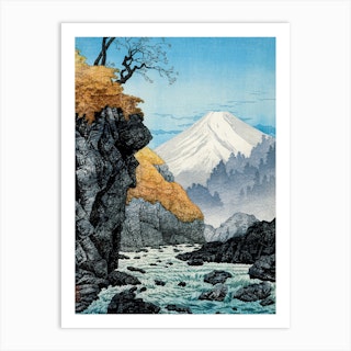 Foot Of Mount Ashitaka, Hiroaki Takahashi Vintage Japanese Art Print